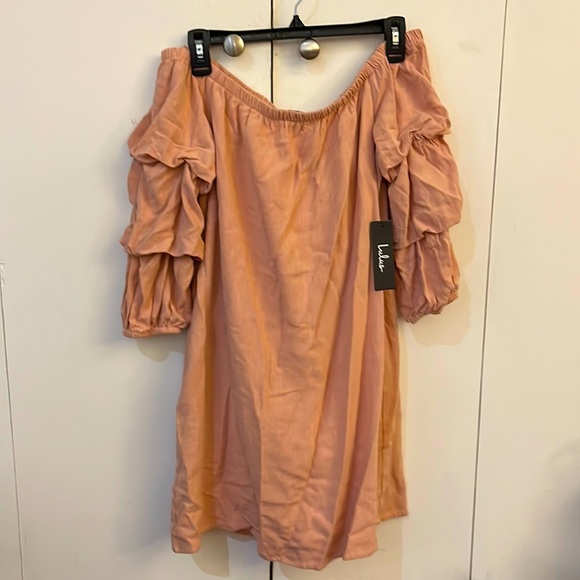 Lulus Off the Shoulder Dress - Picture 1 of 7